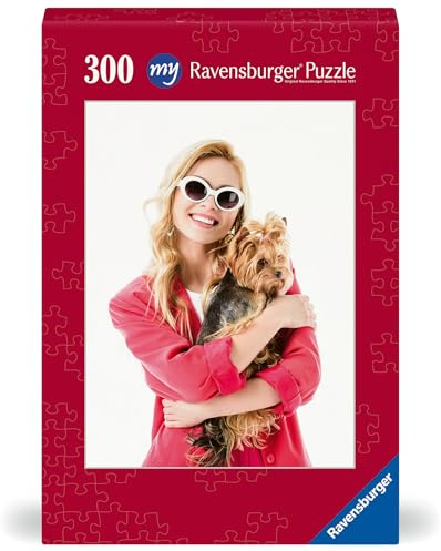 Ravensburger Fotopuzzle - 300 Teile Puzzle zum Selbstgestalten - personalisierte Fotogeschenke für Kinder und Erwachsene (Rote Pappschachtel/Hochformat)