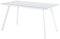 MOG CASA Mesa Comedor Elegance 140x80 cm - Cristal Templado y Metal, Diseño Nórdico, Blanco