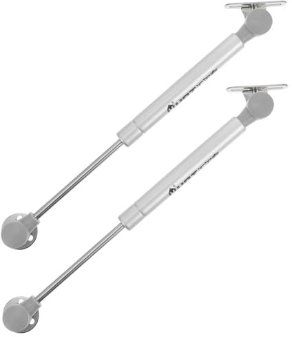 VILLCASE 2Piezas Soporte Hidráulico de Puerta de Gabinete Neumática Telescópica Automático Amortiguadores de Gas Muebles y Cocinas Instalación y Silenciosa