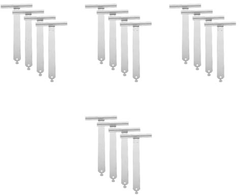 VILLCASE Persiana De Tensión para Exteriores con Placa Colgante De Resorte Y Gancho De Aleación De Aluminio para Reparación De Ventanas Sin Taladrar Color 4 Piezas x 4