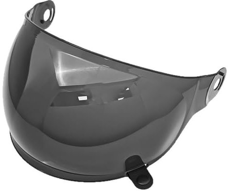 THOMIX Motorradhelm Visier für Bell Bullitt Helm Modell, Kratzfestes & Antibeschlag Ersatzvisier, UV-Schutz, Schnellverschluss, Klare Sicht für Tag & Nacht,D Deep Black