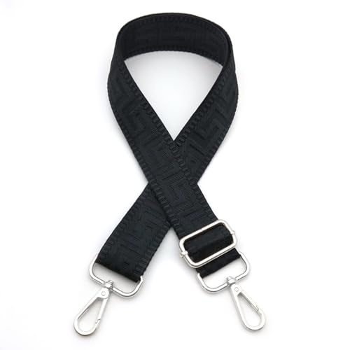 YOGAZEN Schultergurt für Tasche Taschengurte zum Wechseln, 3.8cm Breit Tragegurt Tasche, Umhängegurt für Taschen, Verstellbarer Schultergurt für Taschen, für Damen Handtaschen (Schwarz)