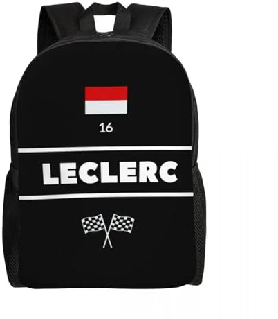 QIOEURYU Rucksäcke Custom Racing Driver Star für Frauen Männer College Schule Studenten Bookbag Passend für 15 Zoll Laptop Motorsport Taschen Freizeit Outdoor Urlaub Geschenke