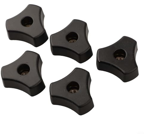 Besttoolifes T-Nutenschrauben- und Muttern-Set mit M8-Gewinde für Holzbearbeitungsvorrichtungen, Frästische, Bohrmaschinenzäune und Kappsägen, 5-teiliges Befestigungsset (5 Stück M8-Mutter)