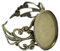 SiAura Material ® - 1x Ringrohling Oval Einstellbar Ornamente, Cabochonring, Fassung 13x18mm, Bronzefarben