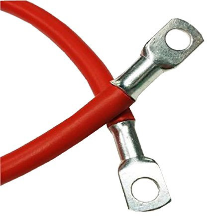 Positive Red Battery Earth Strap 450mm, 18 Inch Switch Starter Cable Car Flexi Lead