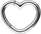 PIERCINGLINE Segmentring Clicker Herz Chirurgenstahl Piercing Ohr Helix Daith Farbe: Silberfarben