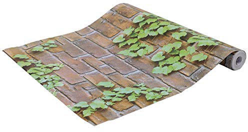 IMIKEYA Brick Peel and Stick Wallpaper Self Adhesive Wallpaper Removable Wallpaper Distressed Stick and Peel Vinyl Faux Wood Look Wallpaper Roll