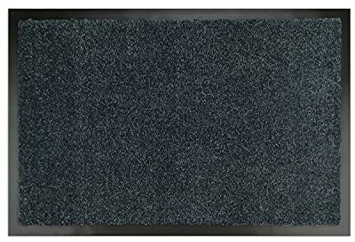 WohnDirect Fußmatte 60x90 cm Anthrazit – Diele & Haustür, rutschfest | Klassisches Haustürformat für Eingang & Diele | rutschfest, waschbar, langlebig | Hergestellt in Belgien