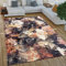 Paco Home Wohnzimmer Teppich Kurzflor Boho Vintage Design Geometrische Muster Used Look Industrial Style, Grösse:80x150 cm, Farbe:Bunt 7