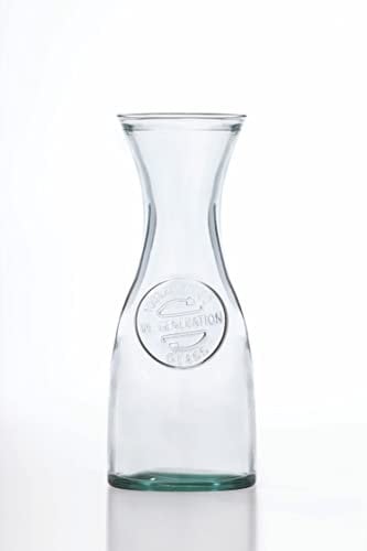 Re-Generation Glassware Carafe - Wine Decanter 0.8L, Large Surface Area for Aeration, Superior Strength & Clarity, Dishwasher Safe for Easy Cleaning, Elegant Design