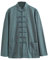ZHOUXIAO Losen Tang Anzug Bequeme Baumwollwäsche Kampfkunstanzug Männer Chinesische traditionelle Kleidung, atmungsaktive Kung -Fu -Uniformen Tai Chi Kleidung Langarm Hemd green-6XL