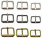 TTYSHIP® 45 Stück Rollschnallen, 20mm/25mm/30mm Rollschnallen Metall, Gürtelschnalle Rollschnalle für Taschengürtel DIY-Zubehör (Silberweiß, Pistolenfarbe, Bronzefarbe)