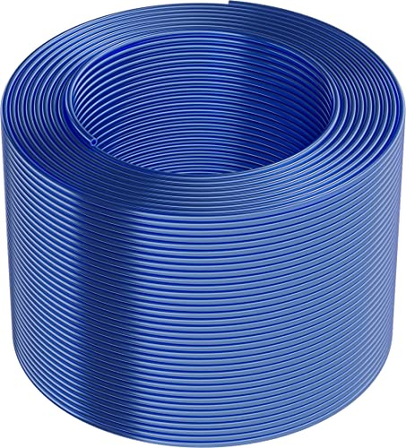 Silikonschlauch 4/6 mm 200 m Blau - Aquarium Teich | Silikon Schlauch auf Rolle, ozonfest, CO2 fest, langlebig, für CO2 Anlage, Dosierpumpe, Luftpumpe, Süßwasser, Meerwasser