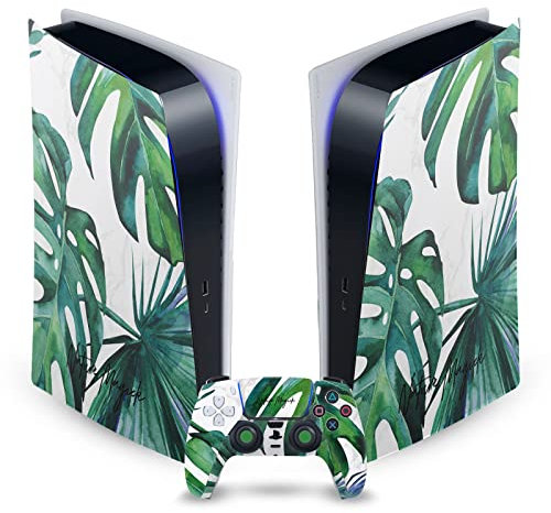 Head Case Designs Officially Licensed Nature Magick Green Art Mix Vinyl Faceplate Sticker Gaming Skin Decal Compatible With Sony PlayStation 5 PS5 Digital Edition Console and DualSense Controller