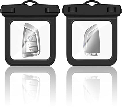 Onunaf 2-Pcs wasserdichter Schlüsselhalter für Schwimmen Geld Kreditkarte Bargeld, Autoschlüssel Fob Fall Schwimmende Schlüssel Halter Tasche Kleine Tasche Dry Bag