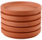 Cabilock 5Pcs Plateau Jardinière Terre Cuite pour Plantes Succulentes - Sous-Verres Clairs pour Pot de Fleur - Grandes Jardinières en Terre Cuite Q36Y52H10W 8.5x1.5cm