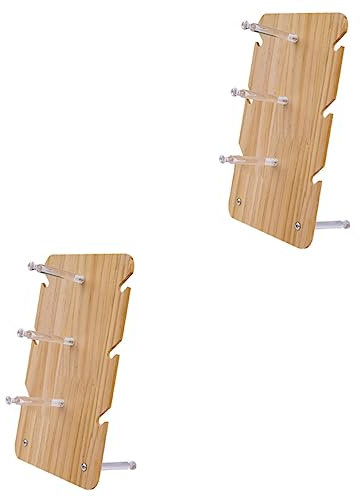 Zerodeko 2 Pièces Cadre De Lunettes Palette En Bois Plateaux En Bois Support De Rangement Pour Lunettes Palettes En Bois Porte-lunettes De Soleil Boiseries Plastique Table à Manger Statue