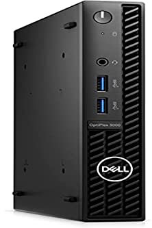 Dell OptiPlex 3000 i5-12500T MFF Intel Core i5 8 GB DDR4-SDRAM 256 GB SSD Windows 10 Pro Mini PC Black (Renewed)