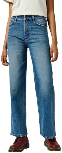 Wrangler Damen Loose Straight Jeans, Rhianon, 28W / 32L EU