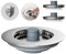 Hibbent Stöpsel für Spülbecken, Waschbecken Küche Stöpsel,mit 3 Edelstahl-Siebe,Edelstahl-Ummantelung,Anti-Verstopfung und Gerüche verhindern - Spülbeckentiefe > 22mm.