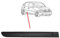 RAS RICAMBI AUTO STORE Moulure Porte Arrière Droite Noire Compatible avec Citroen C3