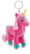 Porte-clés Lissy PONEY Licorne Antonia 10cm rose - Pendentif animal avec anneau métallique pour accrocher aux clés, à la corde, au sac et plus encore