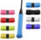 Bewudy 8 Stück Farbiges Griffband Tennisschläger, 110cm Selbstklebend Tennis Griffband Badmintonschläger Rutschfestes Overgrip Griffbänder für TennisschläGer Badminton SchläGer Golfstange Baseball