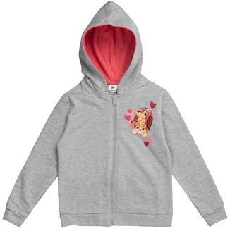 United Labels Paw Patrol Sweatjacke für Mädchen - Kinder Kapuzenpullover mit Reißverschluss Hoodie Grau (DE/NL/SE/PL, Numerisch, 110, 116, Regular, Grau)