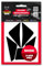Fear The Yellow Bear© Easy Replica Shoei X SPR Pro™, Kit 5 Stickers réfléchissants REPOSITIONNABLES, pour Casque Moto, 3M™ Technology (Noir, SHOEI X-SPR Pro)