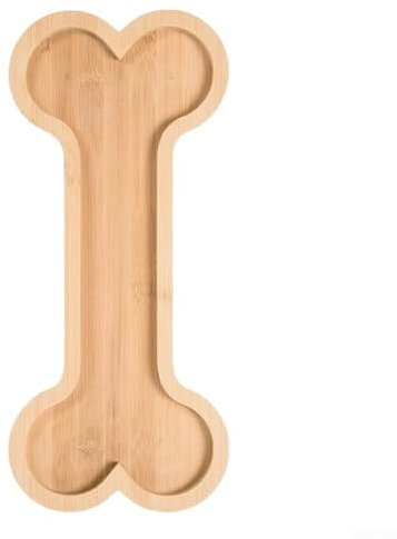 Zoegneer Vassoio di legno amichevole dell'osso del cane di Eco per servire frutta e cracker del formaggio
