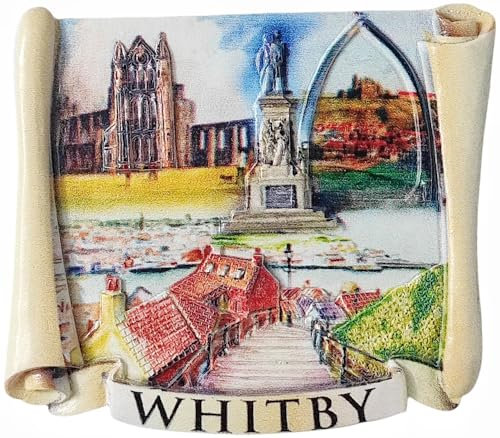 Whitby Britain Refrigerator Magnet Tourism Tourist Souvenir Fridge 3D Decoration Magnetic Sticker Craft