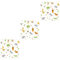JOINPAYA 3 Blätter Tierische statische Aufkleber für hängend Stock Dekoration Hund fensterbild kinderzimmer fenstersticker Party-Aufkleber Schaufenster-Aufkleber-Dekore PVC Colorful