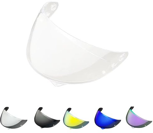 Generico Visiera compatibile casco HJC C10 pinlock ready hj-34p (Trasparente)