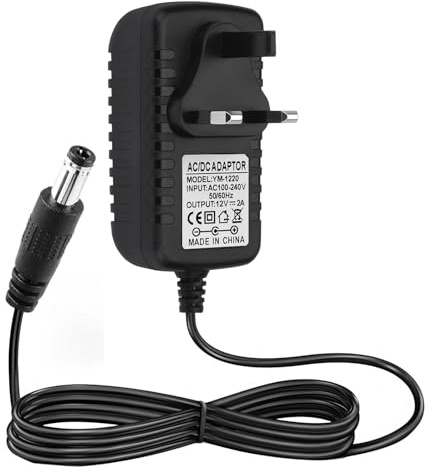 12V Power Adapter for Yamaha Keyboard PA-130A PA-130B PA-150B PSR-F52 | DC/AC 12V 2A Power Supply Charger for P45 P125 EZ-220 EZ-300 PSR YPG YPT DGX DD EZ P Series Electronic Piano, 2M Cable