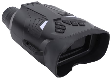 Luocute Digitales Fernglas mit Kamera, 4K QHD 48 MP, 3-Zoll-Farbbildschirm, 8-facher Zoom, Fernglas-Videokamera mit 6,35 Mm Schraubenloch für Vogelbeobachtung, Reisen, Wandern, Camping (Black)