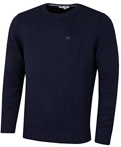 Calvin Klein Mens Campus Crew Neck Sweater - Navy - XXXL