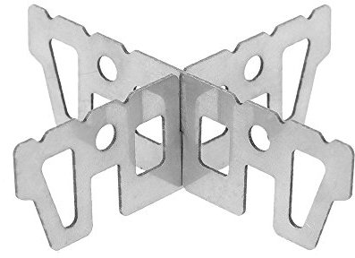 Lixada Soporte de Titanio de Hornillo, Soporte en Forma de Cruz para Camping, Estante de Estufa para Acampadas y Actividades al Aire Libre