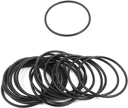 DealMux 20 PC 34mm x 1.5mm Gummi-O-Ringe NBR Hitzebeständige Dichtring Grommets