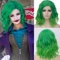ATAYOU Damen Kurze Grün Cosplay Perücke GrüneBob Perücken Für Frauen St Particks Tag Fastnacht Fasching Halloween Kostüm (Grün)