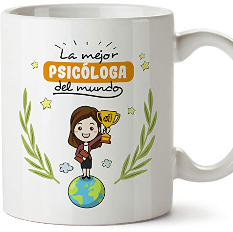MUGFFINS Taza Psicóloga (Mejor del Mundo) - Regalos Originales y Divertidos de Psicología