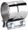 Lap Joint Exhaust Band Clamp, Akozon 2.5in Stainless Steel Universal Car Exhaust Pipe Clamp Lap Joint Band U Shape