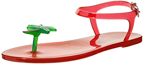 Katy Perry Damen Die Geli Knöchelriemensandalen Flache Sandale, Palme, 41.5 EU