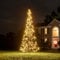 Fairybell LED-Weihnachtsbaum für draussen - 3 Meter - 320 LEDs - All Surface/Geeignet für alle Oberflächen - Warmweiss