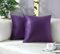 mixeoo Bequeme Aubergine-Violett-Kissenbezüge, dekorativer Quadratisch, solide, dicker Samt, superweiche Kissenbezüge, Heimdekoration für Sofa, Couch, Wohnzimmerstuhl, 2er-Set, 45,7 x 45,7 cm