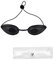 Mebamce Sicherheits-Sonnenbrille und langlebige Augenklappe, Lichtschutzbrille mit transparenten Taschen, für Patienten mit IPL, UV-, Infrarot-LED-Lichttherapie, Sonnenbaden am Strand, Schwarz