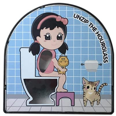 SBTU Minuterie de Toilette sablier 5 Minutes Salle de Bain WC décoration de Bureau brossage sablier Outil de synchronisation créatif Salle de Douche Ornements Enfants Jouets Cadeau (G)