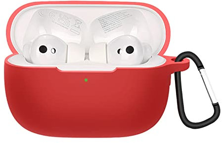 GIOPUEY Cilicone Case for HONOR Earbuds 3 Pro, Ultra-thin soft Cover, Slim-Fit,Anti-Fall,Not Easy to Dirty - Red