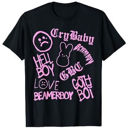 Lil Emo Rap Goth Peep Hip Hop Tätowierung T-Shirt