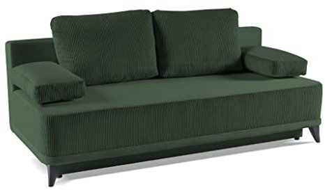 Generisch Sofa Rossi - Wohnlandschaft Polstersofa Schlaffunktion Farbwah (Grün - Poso 14 + Kronos 14)
